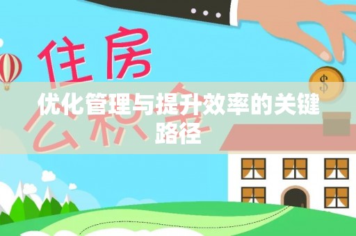 玛多优化管理与提升效率的关键路径