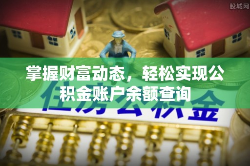 玛多掌握财富动态，轻松实现公积金账户余额查询