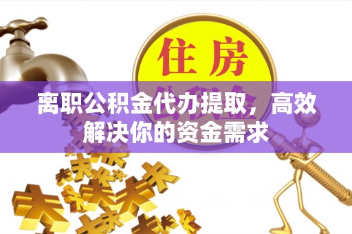 玛多离职公积金代办提取，高效解决你的资金需求
