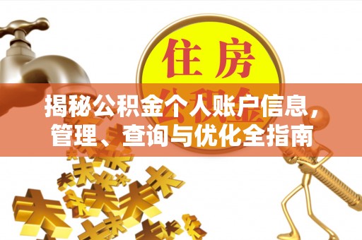 玛多揭秘公积金个人账户信息，管理、查询与优化全指南