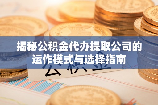 玛多揭秘公积金代办提取公司的运作模式与选择指南
