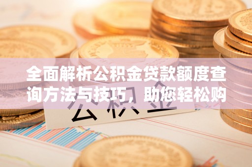 玛多全面解析公积金贷款额度查询方法与技巧，助您轻松购房