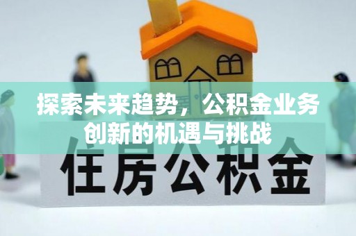 玛多探索未来趋势，公积金业务创新的机遇与挑战