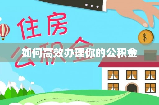 玛多如何高效办理你的公积金