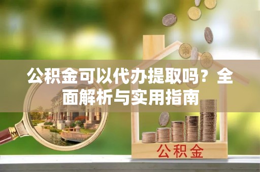 玛多公积金可以代办提取吗？全面解析与实用指南