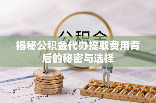 玛多揭秘公积金代办提取费用背后的秘密与选择
