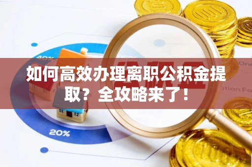 玛多如何高效办理离职公积金提取？全攻略来了！