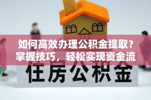 玛多如何高效办理公积金提取？掌握技巧，轻松实现资金流动
