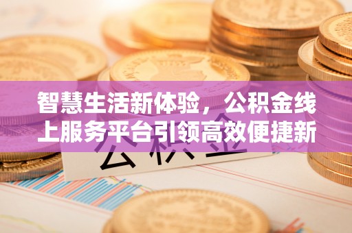 玛多智慧生活新体验，公积金线上服务平台引领高效便捷新时代