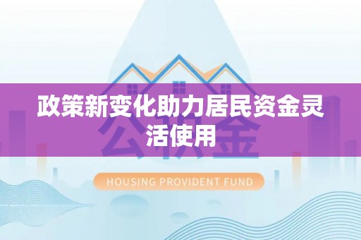 玛多政策新变化助力居民资金灵活使用