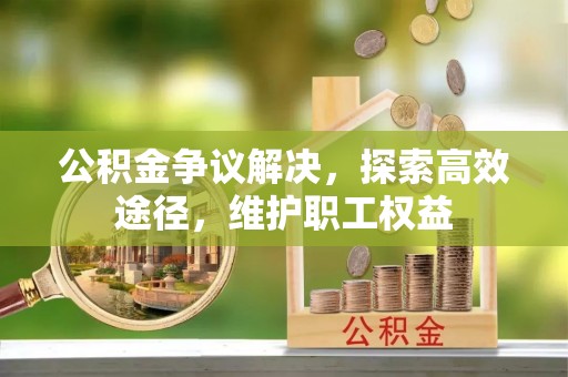 玛多公积金争议解决，探索高效途径，维护职工权益