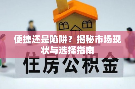 玛多便捷还是陷阱？揭秘市场现状与选择指南