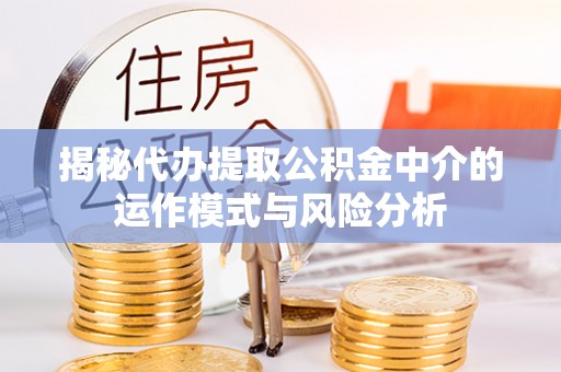玛多揭秘代办提取公积金中介的运作模式与风险分析