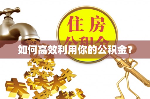 玛多如何高效利用你的公积金？