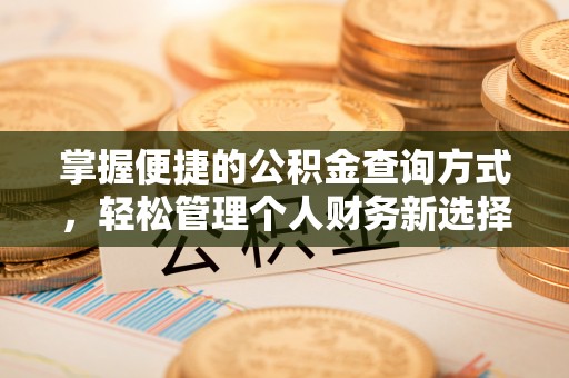 玛多掌握便捷的公积金查询方式，轻松管理个人财务新选择