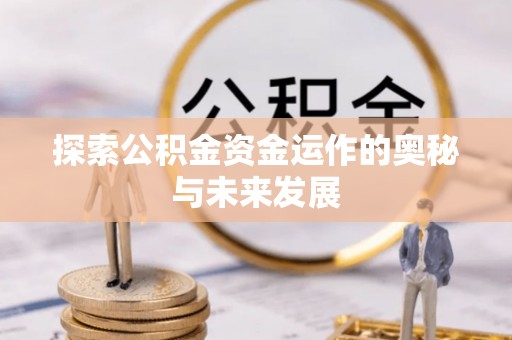 玛多探索公积金资金运作的奥秘与未来发展