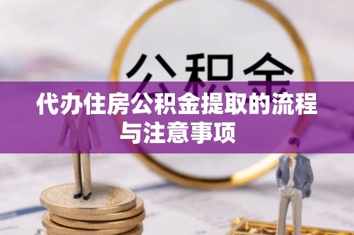 玛多代办住房公积金提取的流程与注意事项