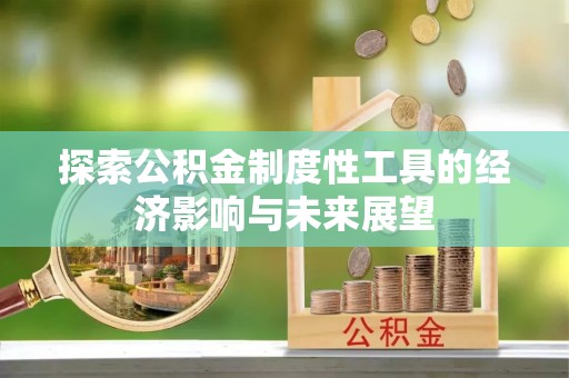 玛多探索公积金制度性工具的经济影响与未来展望