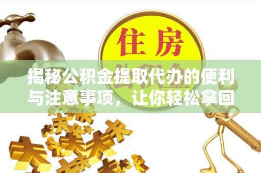 玛多揭秘公积金提取代办的便利与注意事项，让你轻松拿回属于你的钱！