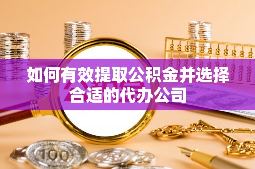 玛多如何有效提取公积金并选择合适的代办公司