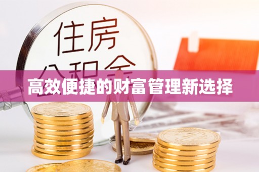 玛多高效便捷的财富管理新选择